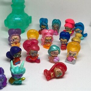 Shimmer and Shine Genies dolls collectibles - lot of 14 + 2 pets and bottle